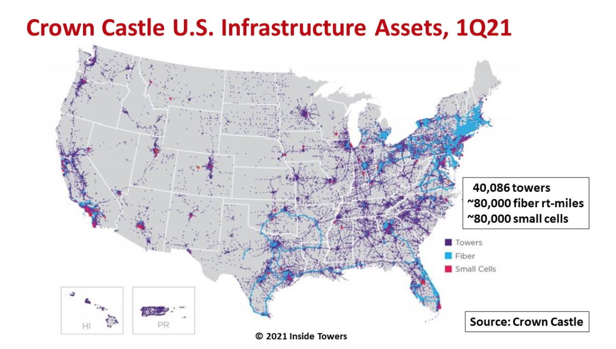 Crown Castle Fiber Map Crown Castle Surfs The Wireless Carrier Tsunami Inside Towers